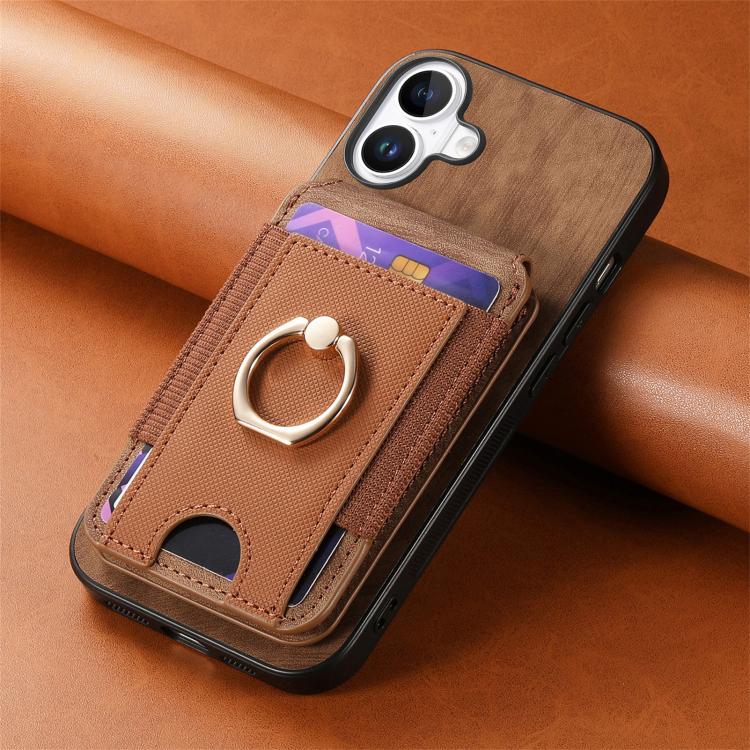 For iPhone 17 Retro Splitable Magnetic Stand Card Bag Leather Phone Case