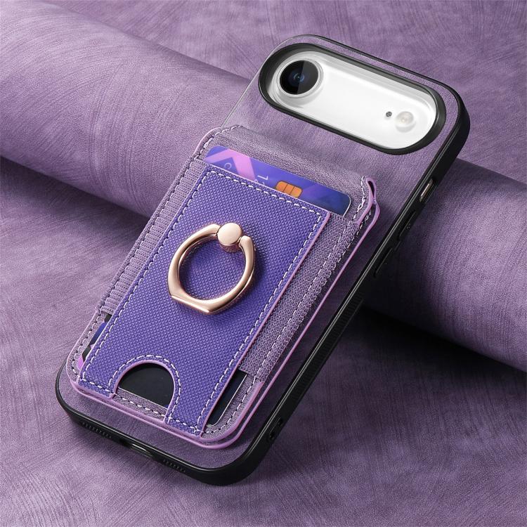 For iPhone Air Retro Splitable Magnetic Stand Card Bag Leather Phone Case