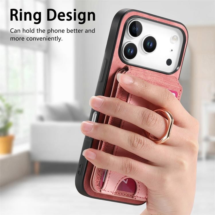 For iPhone 17 Pro Retro Splitable Magnetic Stand Card Bag Leather Phone Case