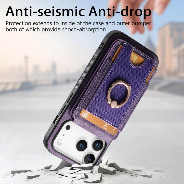 For iPhone 17 Pro Retro Splitable Magnetic Stand Card Bag Leather Phone Case