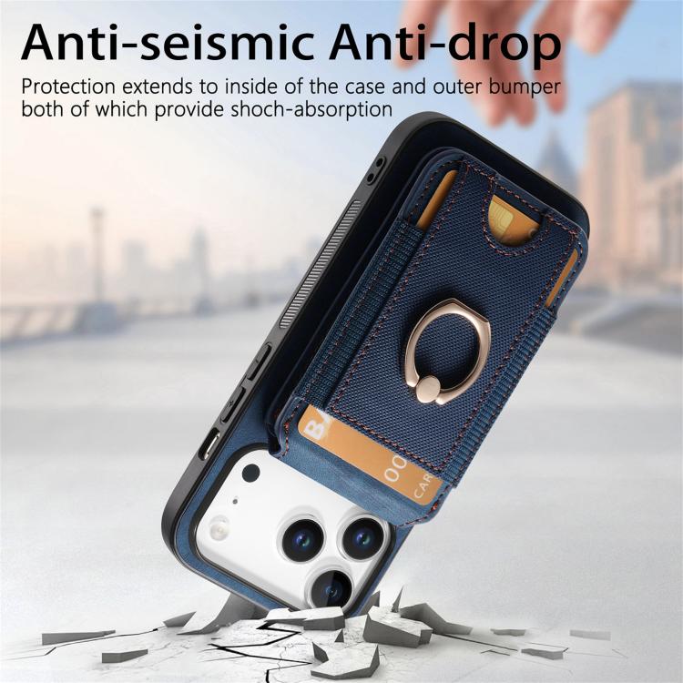 For iPhone 17 Pro Retro Splitable Magnetic Stand Card Bag Leather Phone Case