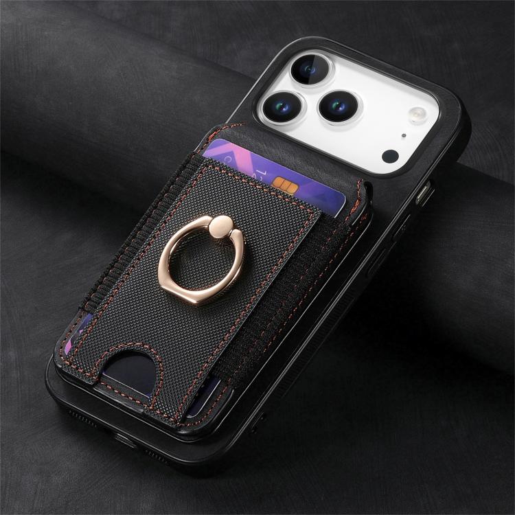 For iPhone 17 Pro Retro Splitable Magnetic Stand Card Bag Leather Phone Case