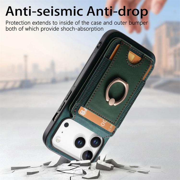For iPhone 17 Pro Retro Splitable Magnetic Stand Card Bag Leather Phone Case