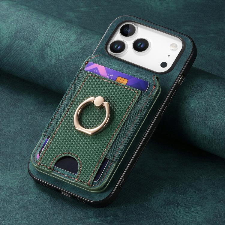 For iPhone 17 Pro Retro Splitable Magnetic Stand Card Bag Leather Phone Case