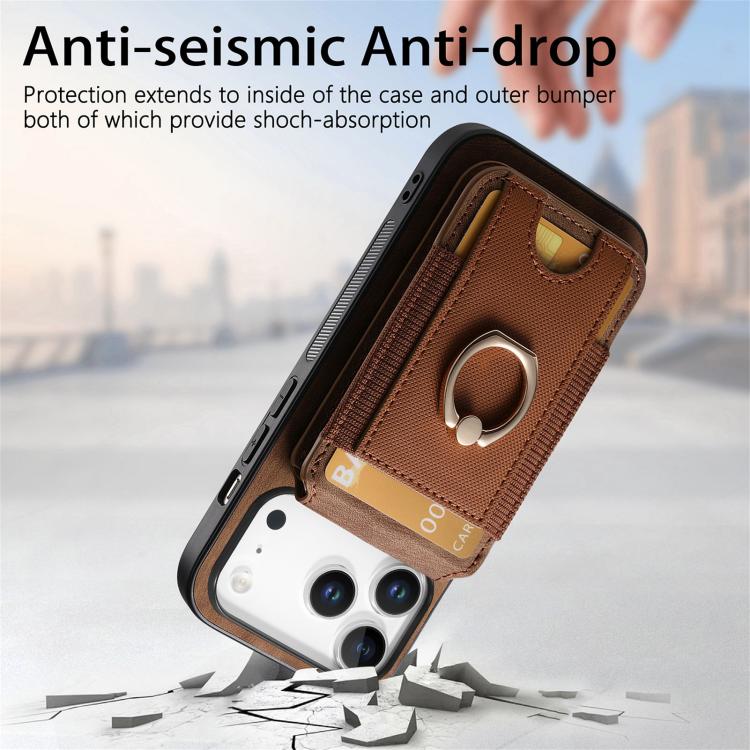 For iPhone 17 Pro Retro Splitable Magnetic Stand Card Bag Leather Phone Case