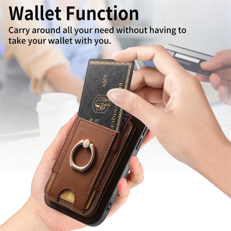 For iPhone 17 Pro Retro Splitable Magnetic Stand Card Bag Leather Phone Case