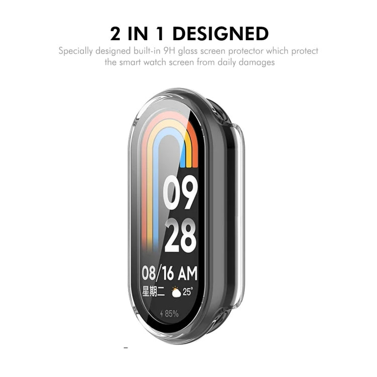 For Xiaomi Smart Band 9 / 9 NFC ENKAY Hat-Prince PC Frame Watch Protective Case with Tempered Film