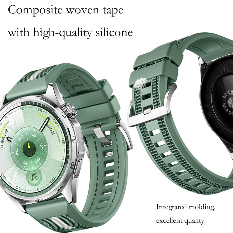 22mm Composite Nylon Silicone Watch Band