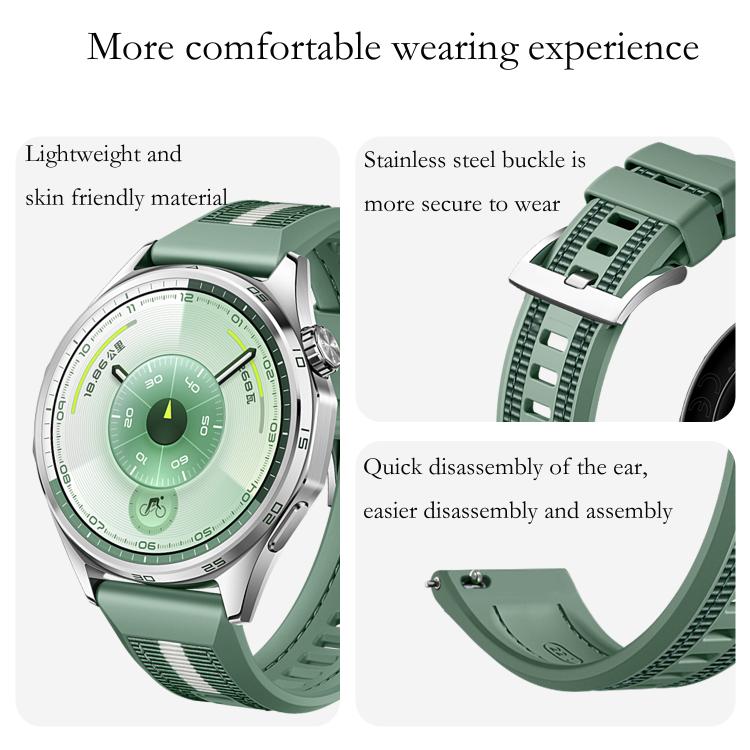 22mm Composite Nylon Silicone Watch Band