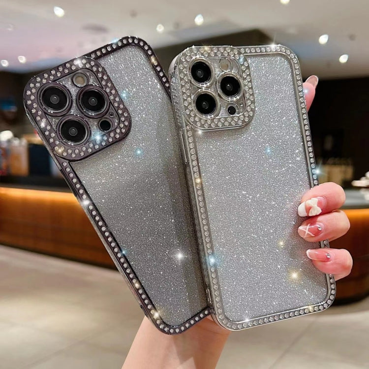 For iPhone 17 Pro Diamond Gradient Glitter Plated TPU Phone Case