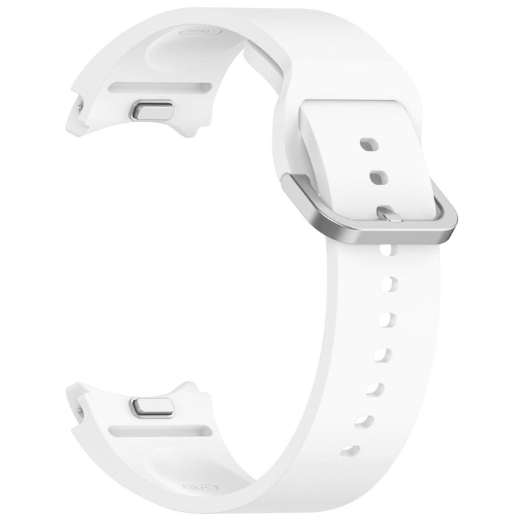 For Samsung Galaxy Watch 6 Classic 43mm Solid Color Colorful Buckle Quick Release Silicone Watch Band
