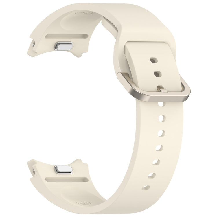 For Samsung Galaxy Watch 4 Classic 46 / 42mm Solid Color Colorful Buckle Quick Release Silicone Watch Band