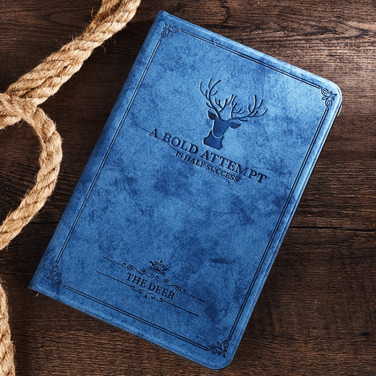 Antler Retro Voltage Craft Cloth + TPU Protective Cover for iPad Mini1/Mini2/Mini3/Mini4/Mini5 ,With Sleep Function
