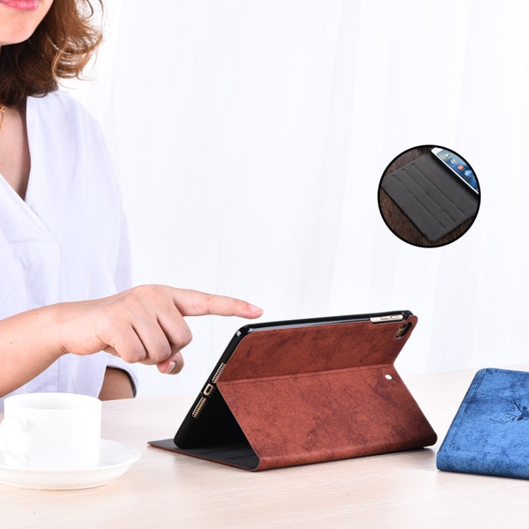 Antler Retro Voltage Craft Cloth + TPU Protective Cover for iPad Mini1/Mini2/Mini3/Mini4/Mini5 ,With Sleep Function