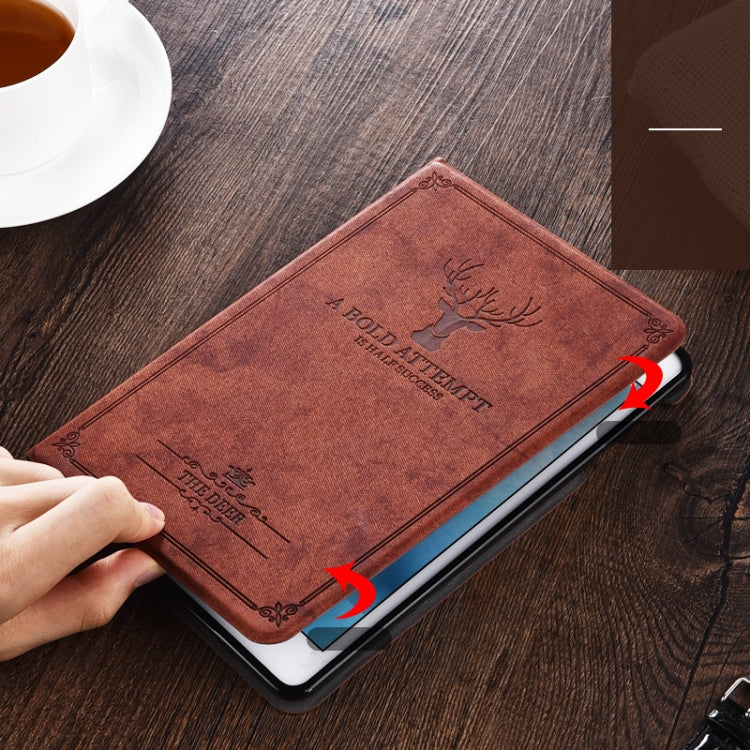 Antler Retro Voltage Craft Cloth + TPU Protective Cover for iPad Mini1/Mini2/Mini3/Mini4/Mini5 ,With Sleep Function