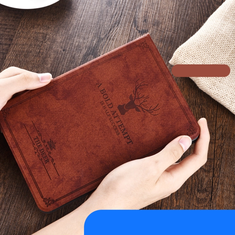 Antler Retro Voltage Craft Cloth + TPU Protective Cover for iPad Mini1/Mini2/Mini3/Mini4/Mini5 ,With Sleep Function