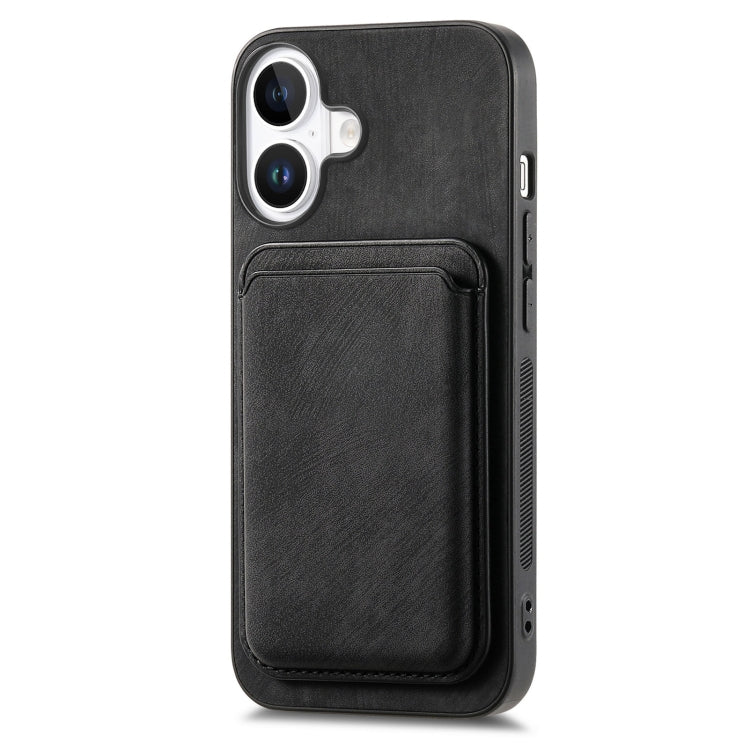 For iPhone 16 Plus Retro Leather Card Bag Magnetic Phone Case