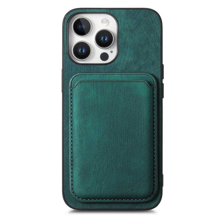 For iPhone 16 Pro Max Retro Leather Card Bag Magnetic Phone Case