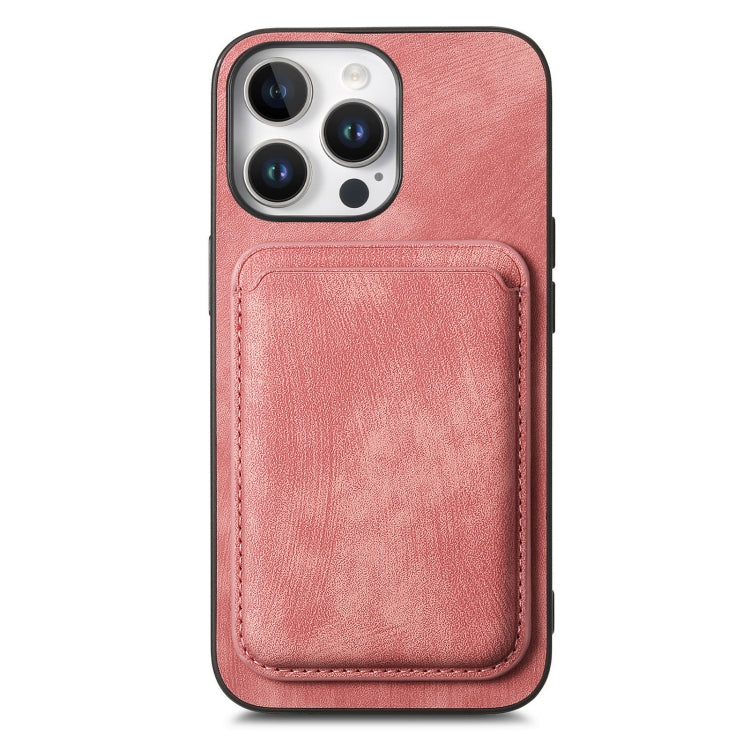 For iPhone 16 Pro Max Retro Leather Card Bag Magnetic Phone Case
