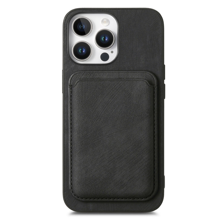 For iPhone 16 Pro Max Retro Leather Card Bag Magnetic Phone Case