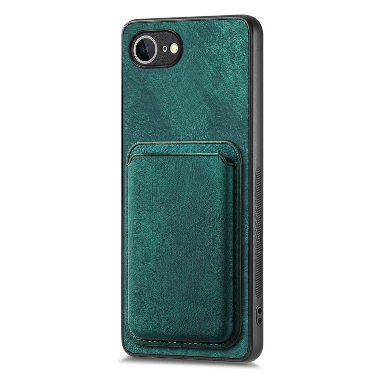 For iPhone 17e / 16e Retro Leather Card Bag Magnetic Phone Case