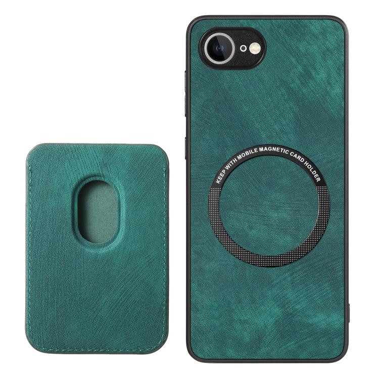 For iPhone 17e / 16e Retro Leather Card Bag Magnetic Phone Case