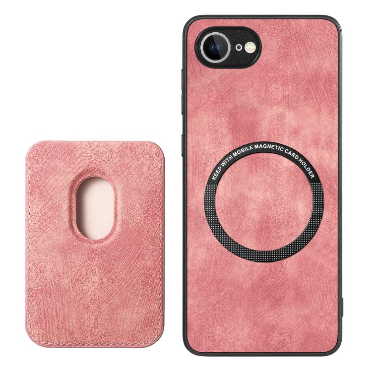 For iPhone 17e / 16e Retro Leather Card Bag Magnetic Phone Case