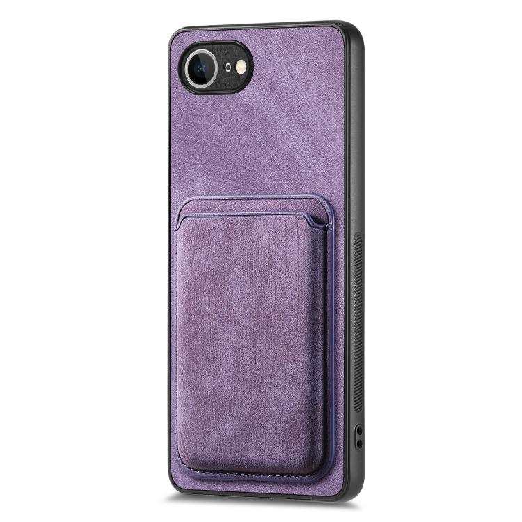 For iPhone 17e / 16e Retro Leather Card Bag Magnetic Phone Case