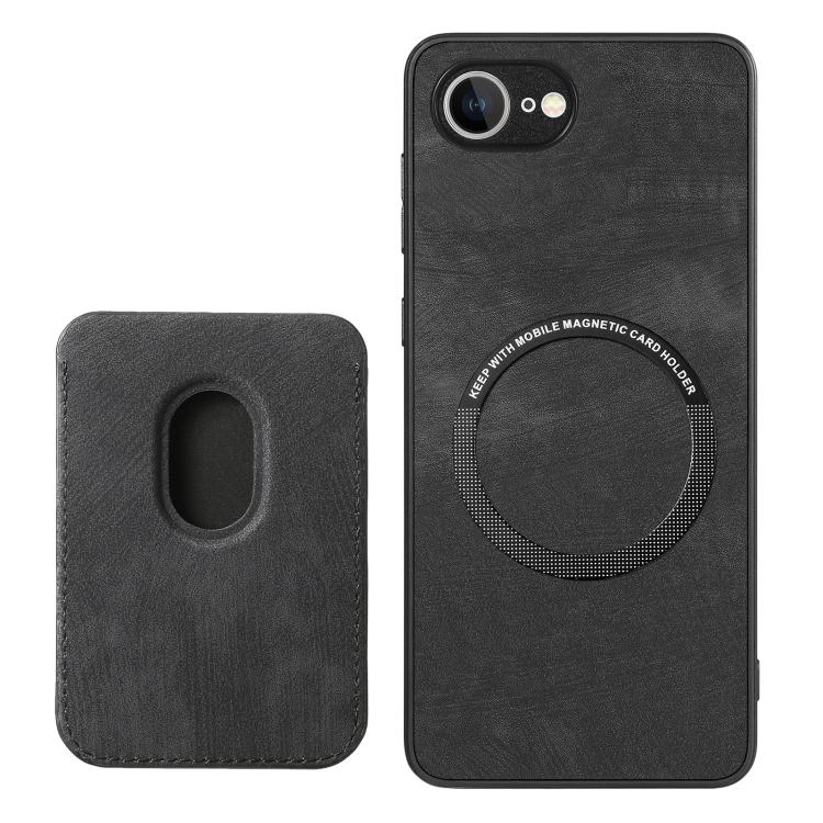 For iPhone 17e / 16e Retro Leather Card Bag Magnetic Phone Case
