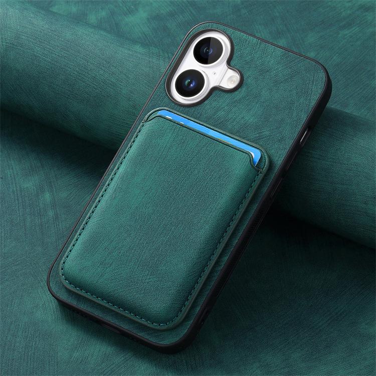 For iPhone 17 Retro Leather Card Bag Magnetic Phone Case