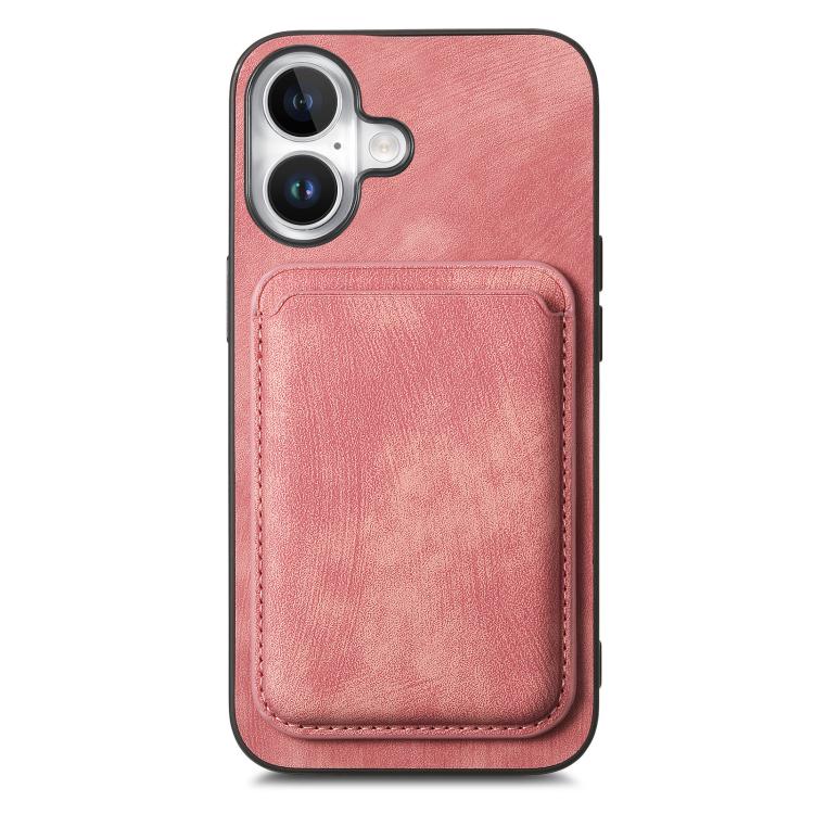 For iPhone 17 Retro Leather Card Bag Magnetic Phone Case