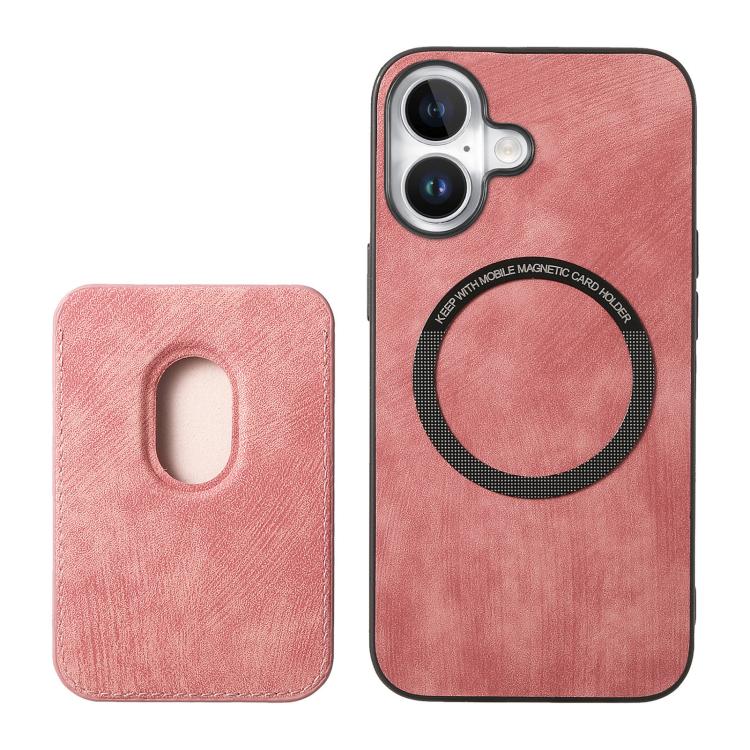 For iPhone 17 Retro Leather Card Bag Magnetic Phone Case