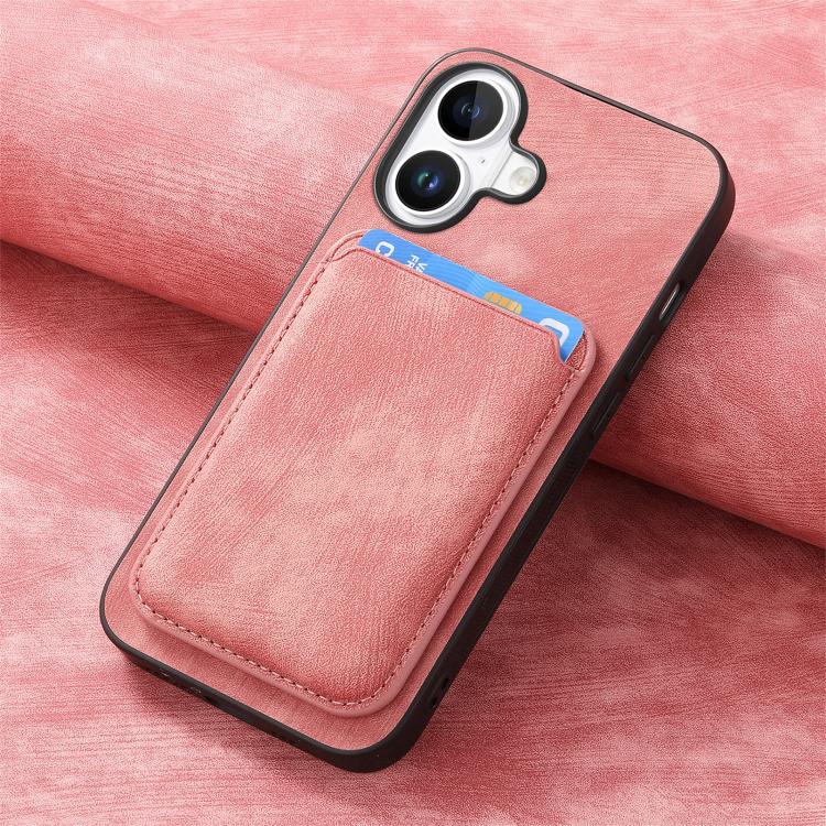 For iPhone 17 Retro Leather Card Bag Magnetic Phone Case
