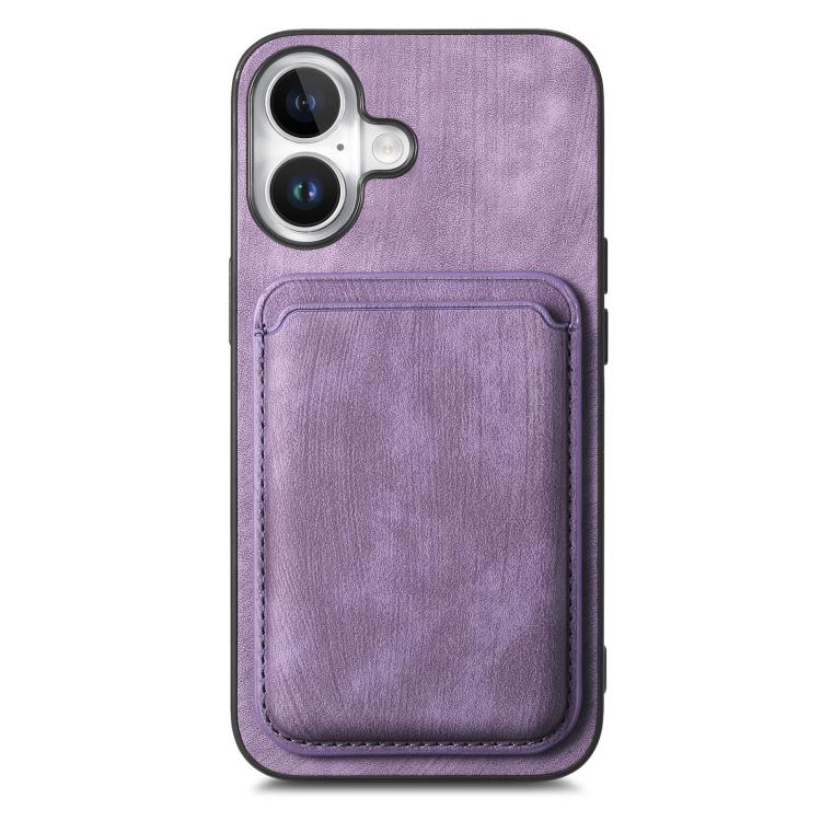 For iPhone 17 Retro Leather Card Bag Magnetic Phone Case