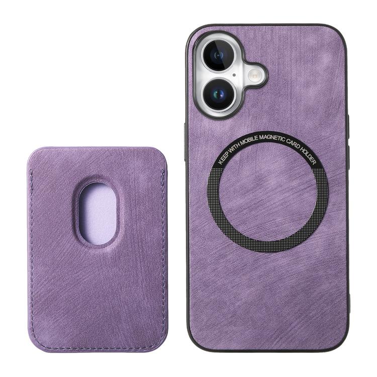 For iPhone 17 Retro Leather Card Bag Magnetic Phone Case