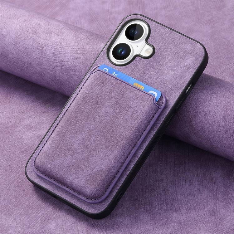 For iPhone 17 Retro Leather Card Bag Magnetic Phone Case