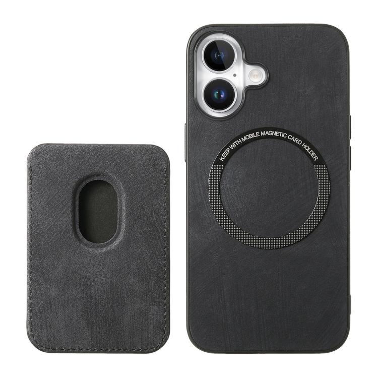 For iPhone 17 Retro Leather Card Bag Magnetic Phone Case
