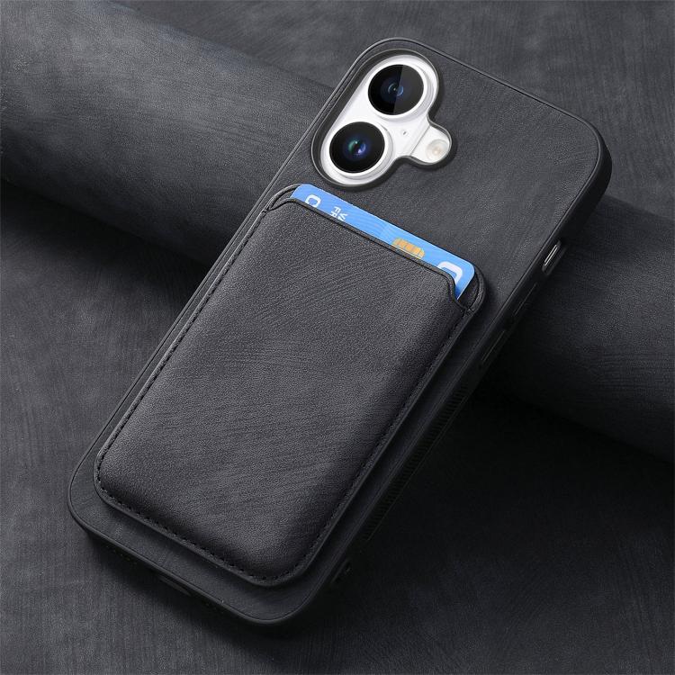 For iPhone 17 Retro Leather Card Bag Magnetic Phone Case