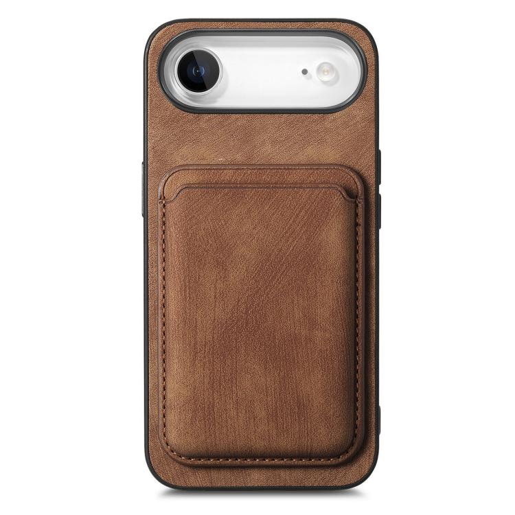 For iPhone Air Retro Leather Card Bag Magnetic Phone Case