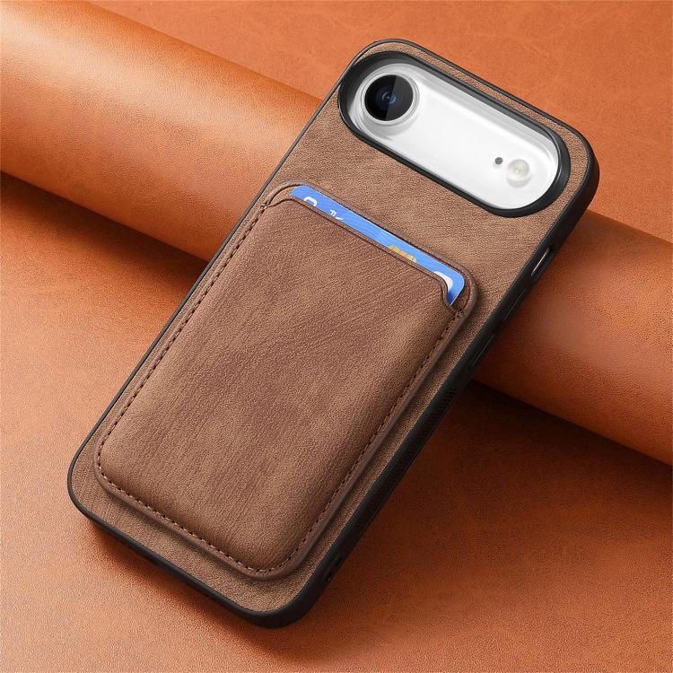 For iPhone Air Retro Leather Card Bag Magnetic Phone Case