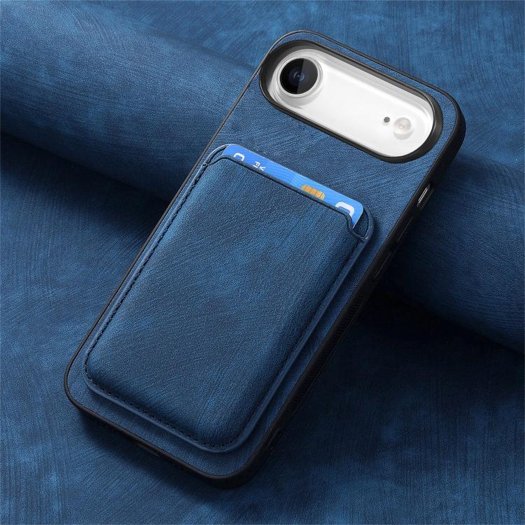 For iPhone Air Retro Leather Card Bag Magnetic Phone Case