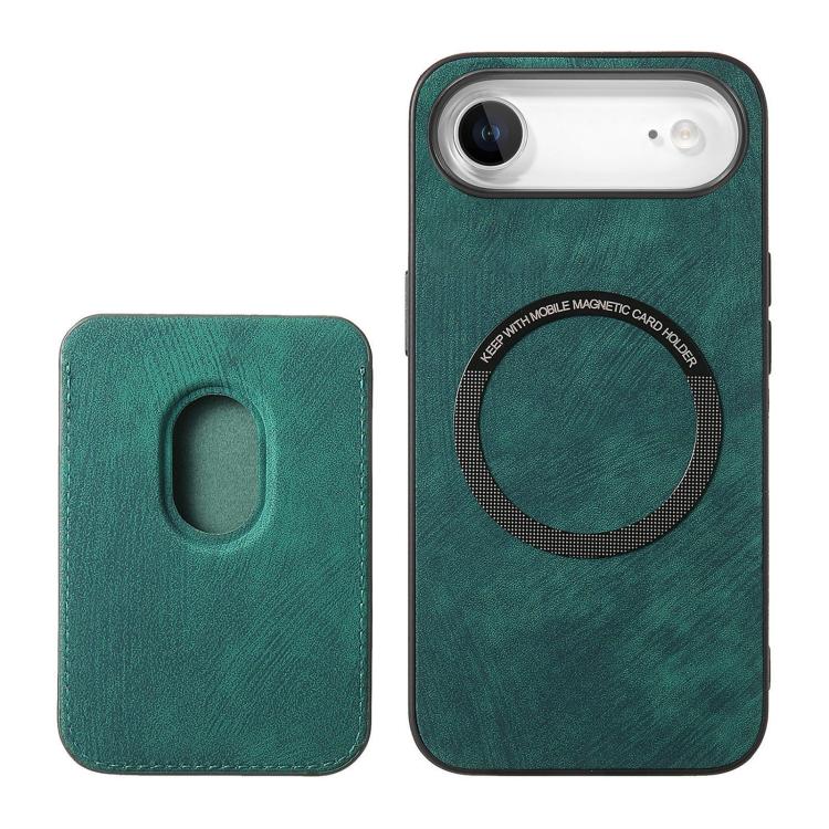 For iPhone Air Retro Leather Card Bag Magnetic Phone Case