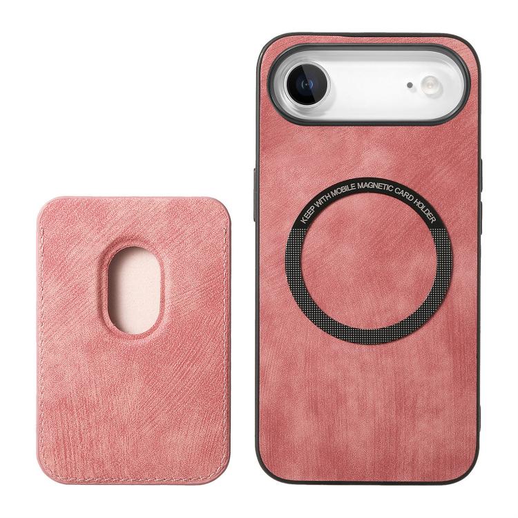For iPhone Air Retro Leather Card Bag Magnetic Phone Case