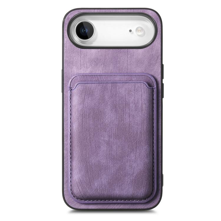 For iPhone Air Retro Leather Card Bag Magnetic Phone Case