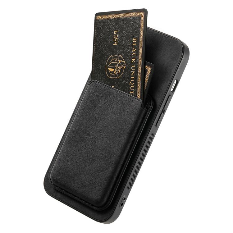 For iPhone Air Retro Leather Card Bag Magnetic Phone Case