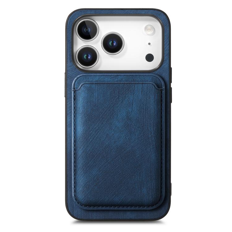 For iPhone 17 Pro Retro Leather Card Bag Magnetic Phone Case