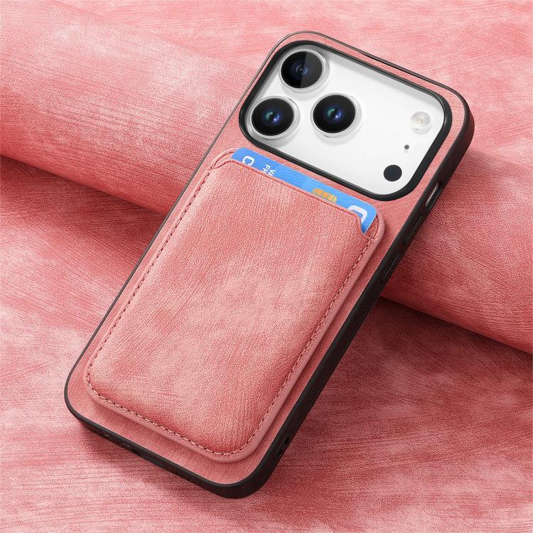 For iPhone 17 Pro Retro Leather Card Bag Magnetic Phone Case