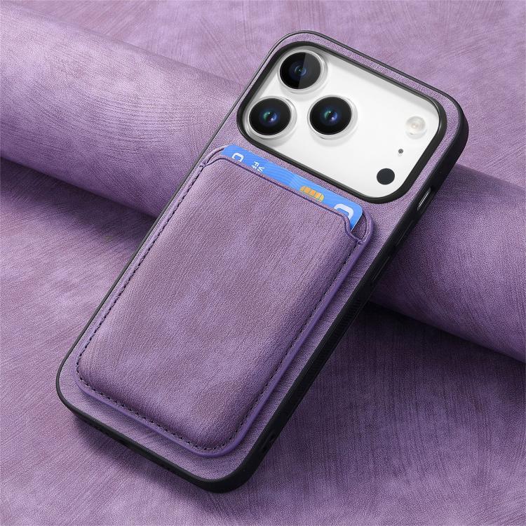 For iPhone 17 Pro Retro Leather Card Bag Magnetic Phone Case