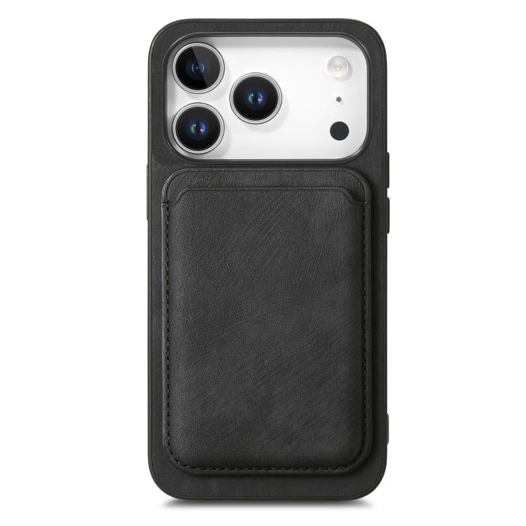 For iPhone 17 Pro Retro Leather Card Bag Magnetic Phone Case
