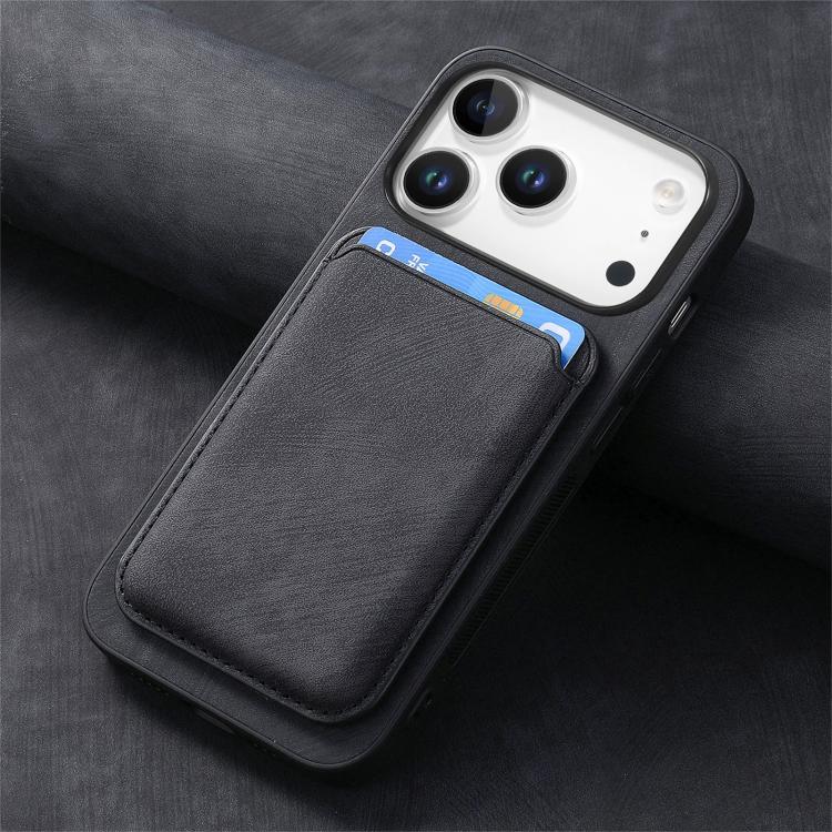 For iPhone 17 Pro Retro Leather Card Bag Magnetic Phone Case